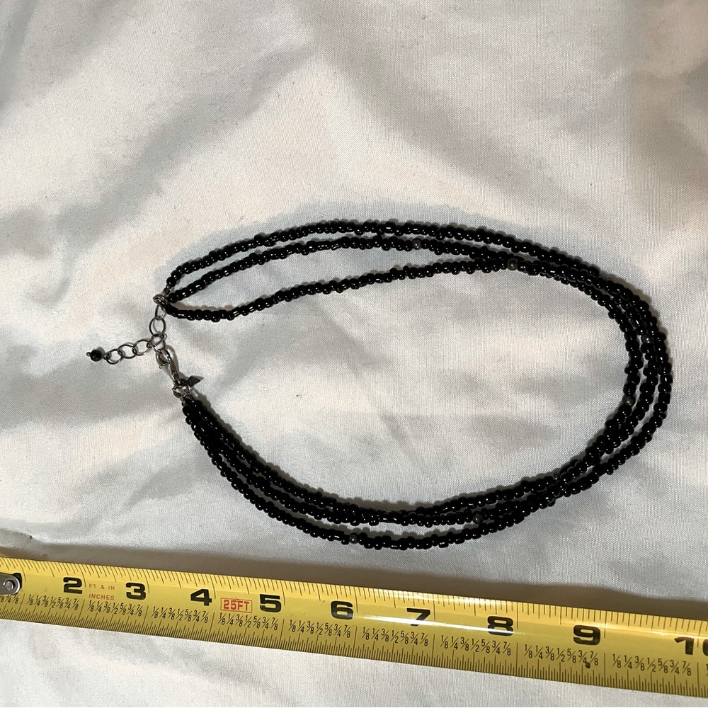 Silpada Black Beaded Necklace